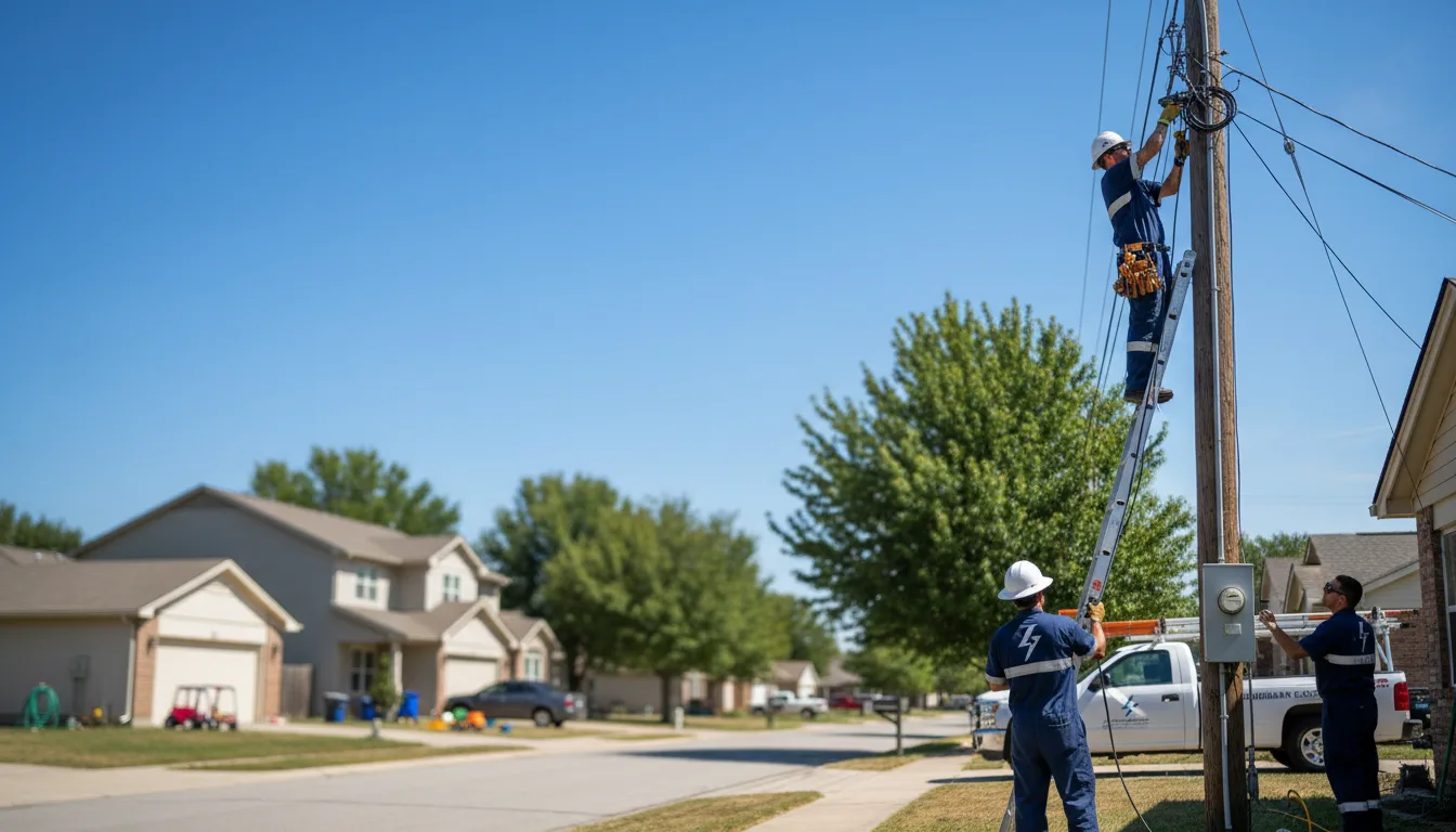 Residential electrician providing installation services in Delco, NC
